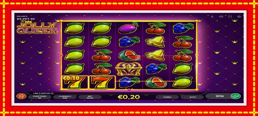 Slot machine Jolly Queen with access to free game online, picture 3