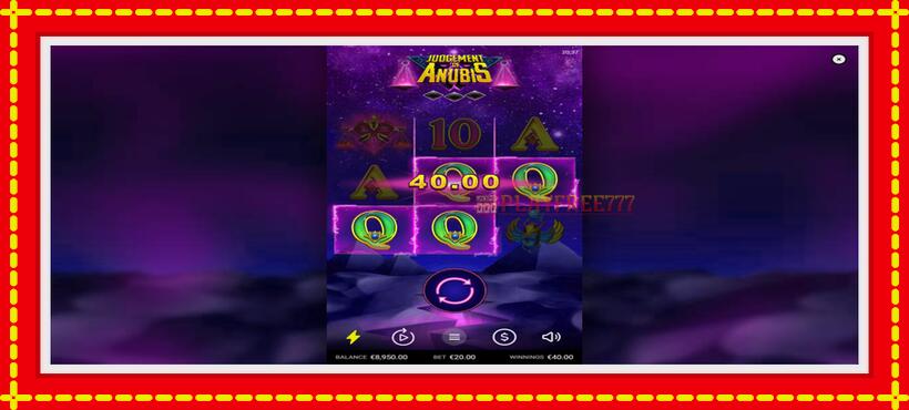 Slot machine Judgement of Anubis with access to free game online, picture 4