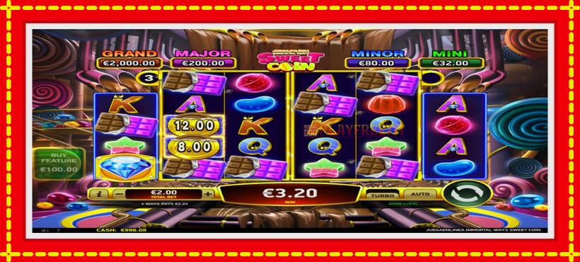 Slot machine JuegaenLinea Immortal Ways Sweet Coin with access to free game online, picture 3