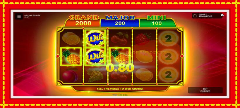 Slot machine Juicy Bell Bonanza with access to free game online, picture 3