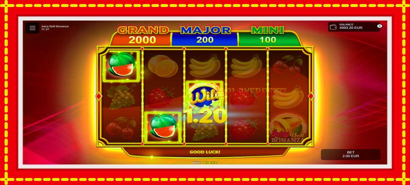 Slot machine Juicy Bell Bonanza with access to free game online, picture 4