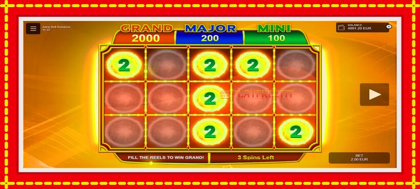 Slot machine Juicy Bell Bonanza with access to free game online, picture 5