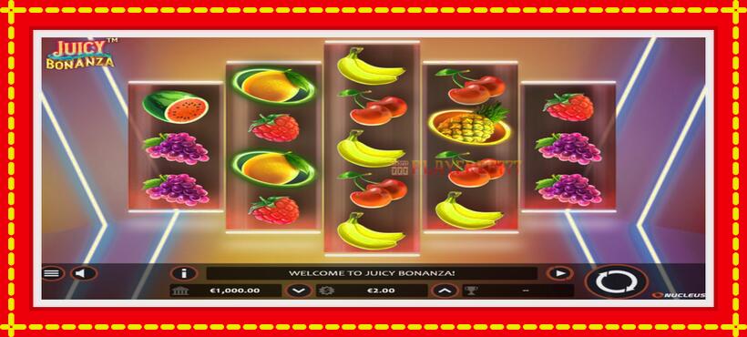 Slot machine Juicy Bonanza with access to free game online, picture 1