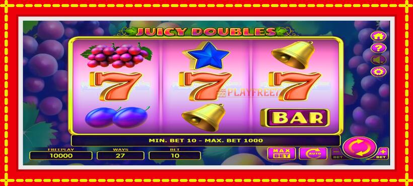 Slot machine Juicy Doubles with access to free game online, picture 1