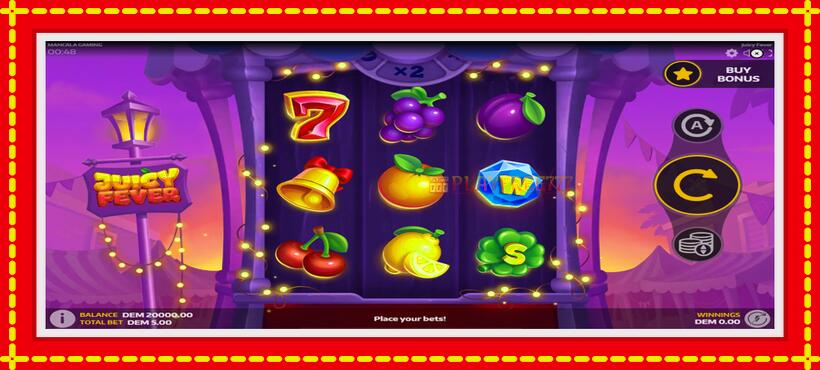 Slot machine Juicy Fever with access to free game online, picture 2