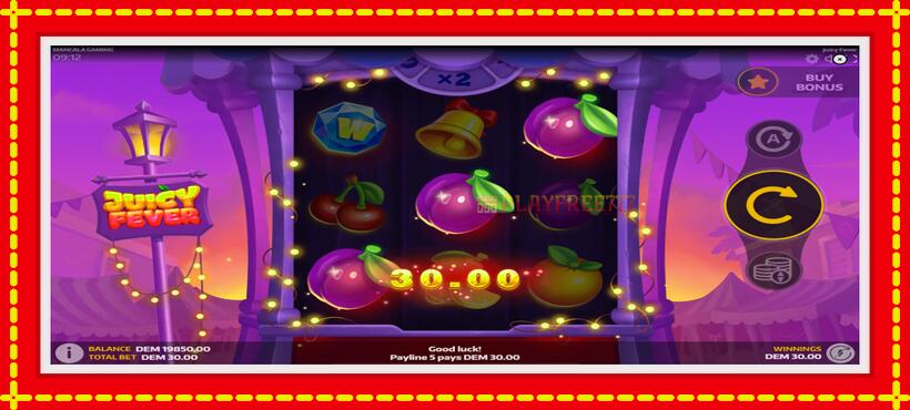 Slot machine Juicy Fever with access to free game online, picture 4