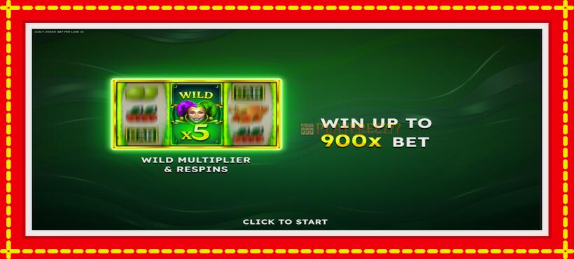 Slot machine Juicy Joker with access to free game online, picture 1