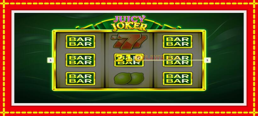 Slot machine Juicy Joker with access to free game online, picture 2