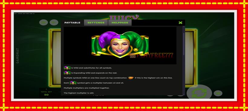 Slot machine Juicy Joker with access to free game online, picture 5