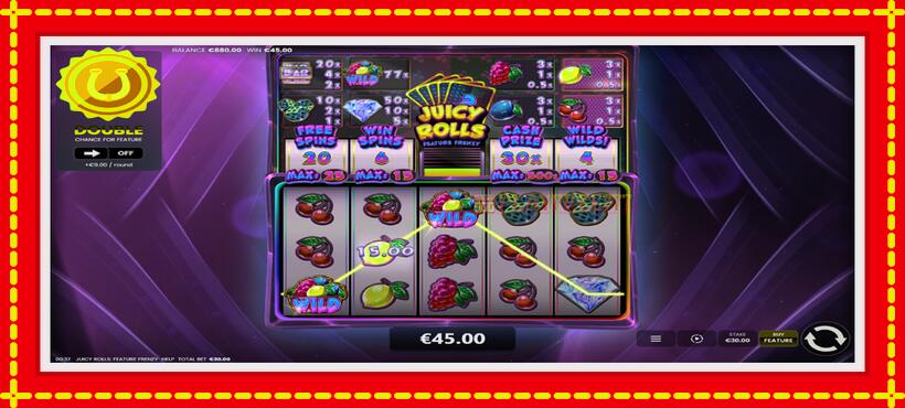 Slot machine Juicy Rolls: Feature Frenzy with access to free game online, picture 4