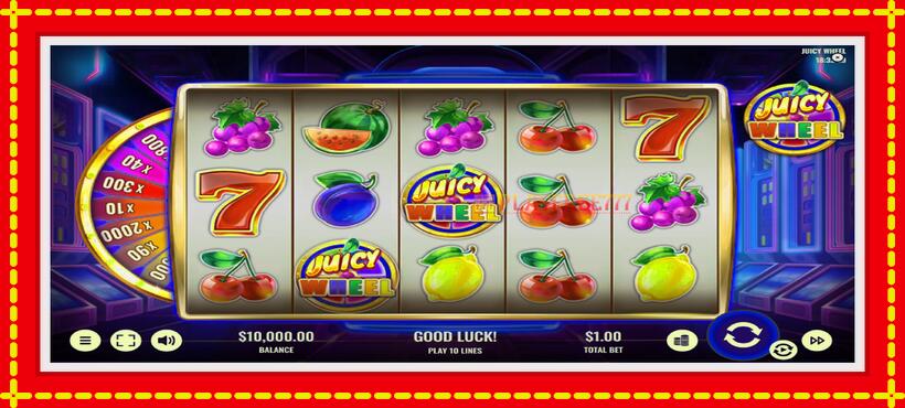 Slot machine Juicy Wheel with access to free game online, picture 2