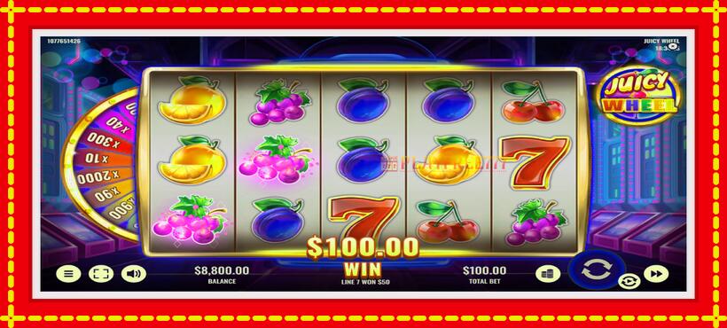 Slot machine Juicy Wheel with access to free game online, picture 4