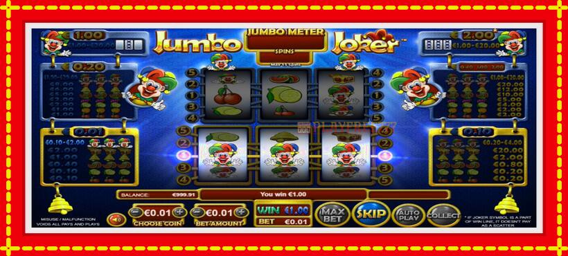 Slot machine Jumbo Joker with access to free game online, picture 3