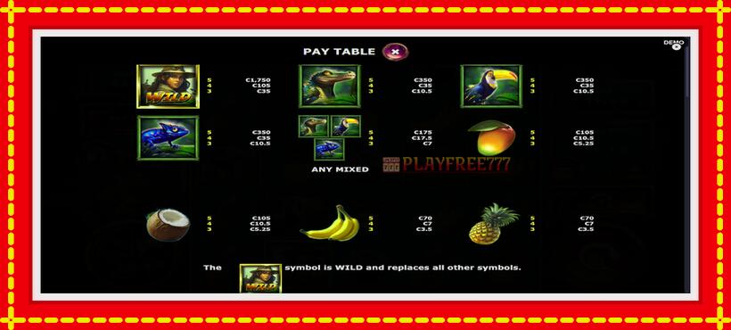 Slot machine Jungle Break with access to free game online, picture 5