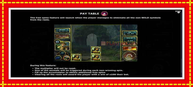 Slot machine Jungle Break with access to free game online, picture 7