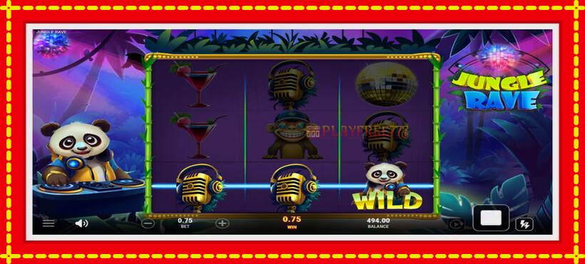 Slot machine Jungle Rave with access to free game online, picture 3