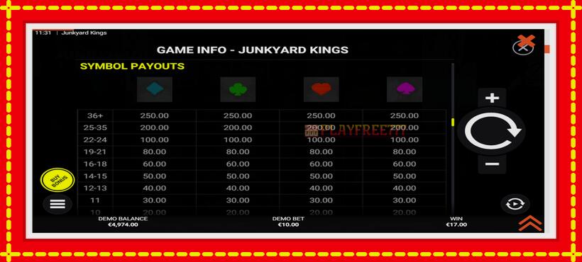 Slot machine Junkyard Kings with access to free game online, picture 5