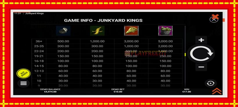 Slot machine Junkyard Kings with access to free game online, picture 6