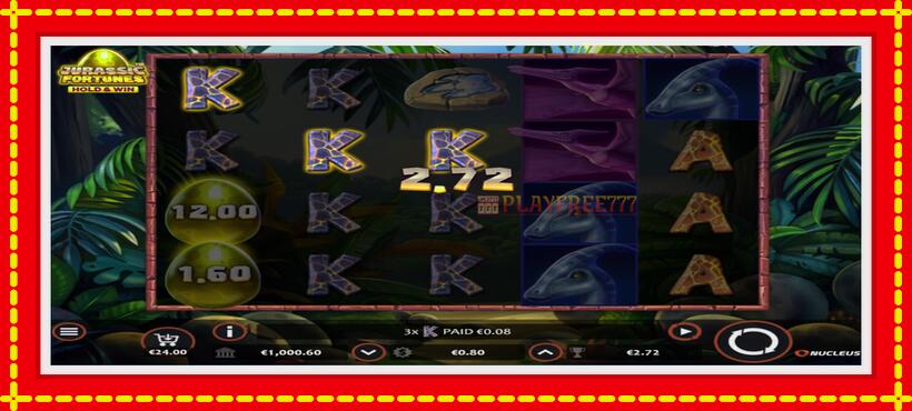 Slot machine Jurassic Fortunes with access to free game online, picture 2