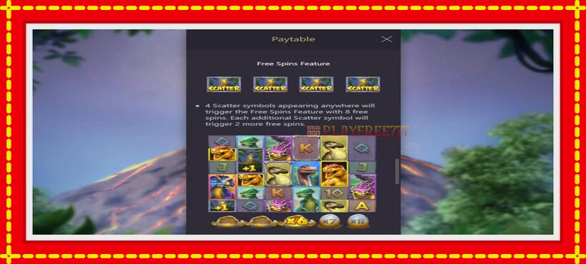 Slot machine Jurassic Kingdom with access to free game online, picture 6