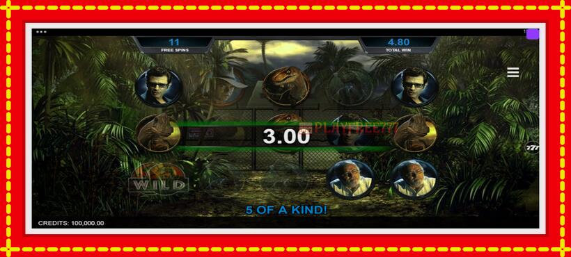 Slot machine Jurassic Park with access to free game online, picture 5