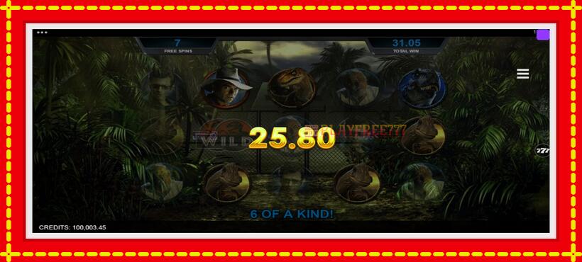 Slot machine Jurassic Park with access to free game online, picture 6