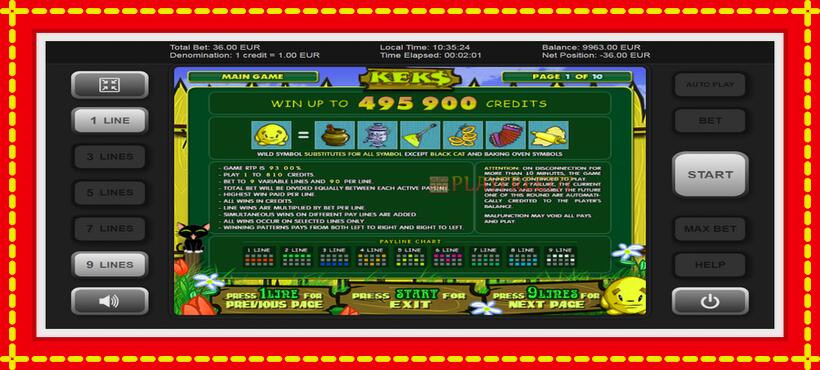 Slot machine Keks with access to free game online, picture 4