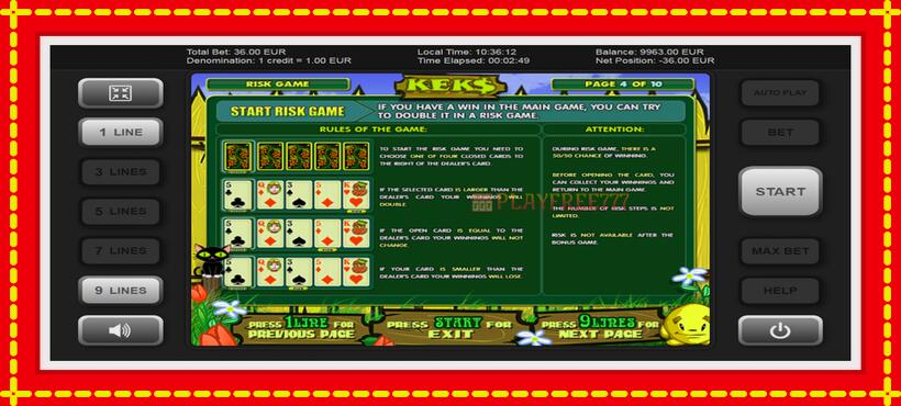 Slot machine Keks with access to free game online, picture 5