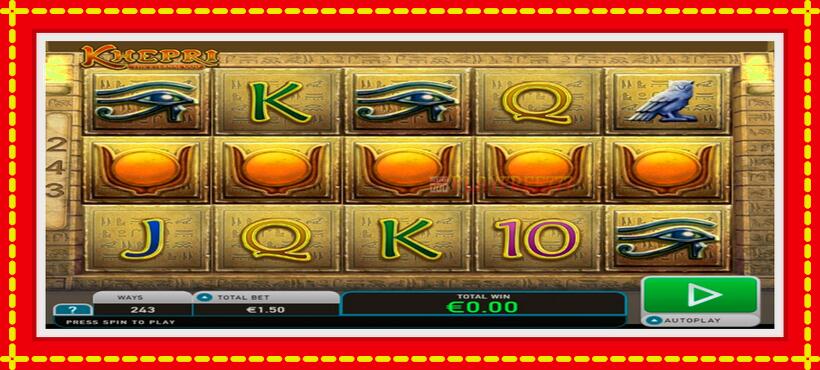 Slot machine Khepri The Eternal God with access to free game online, picture 2