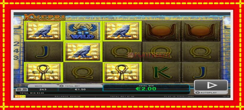 Slot machine Khepri The Eternal God with access to free game online, picture 3