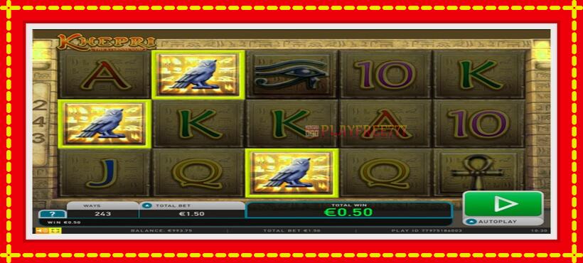 Slot machine Khepri The Eternal God with access to free game online, picture 4