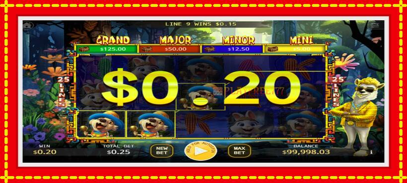 Slot machine Kick Cash Llama with access to free game online, picture 3