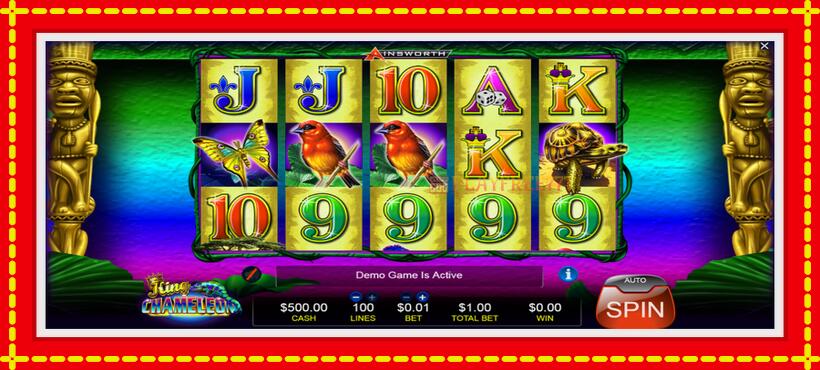 Slot machine King Chameleon with access to free game online, picture 1