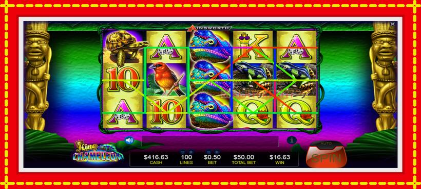 Slot machine King Chameleon with access to free game online, picture 2