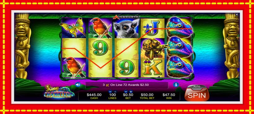 Slot machine King Chameleon with access to free game online, picture 3