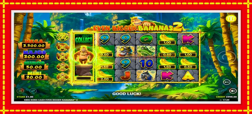 Slot machine King Kong Cash Even Bigger Bananas 2 with access to free game online, picture 2