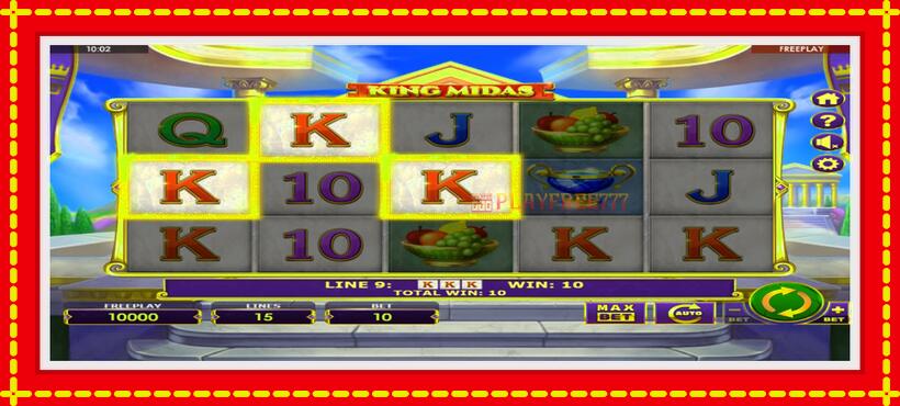 Slot machine King Midas with access to free game online, picture 3