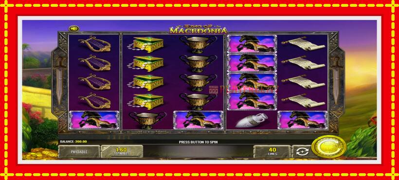 Slot machine King of Macedonia with access to free game online, picture 1