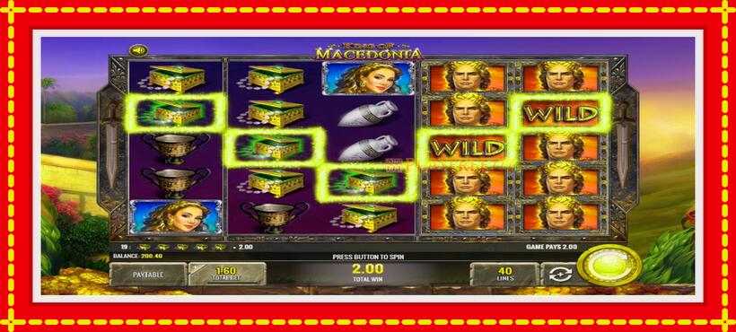 Slot machine King of Macedonia with access to free game online, picture 3