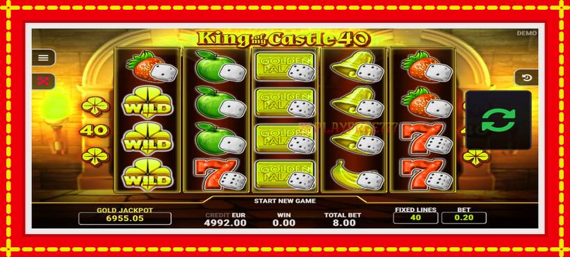 Slot machine King of My Castle 40 with access to free game online, picture 2