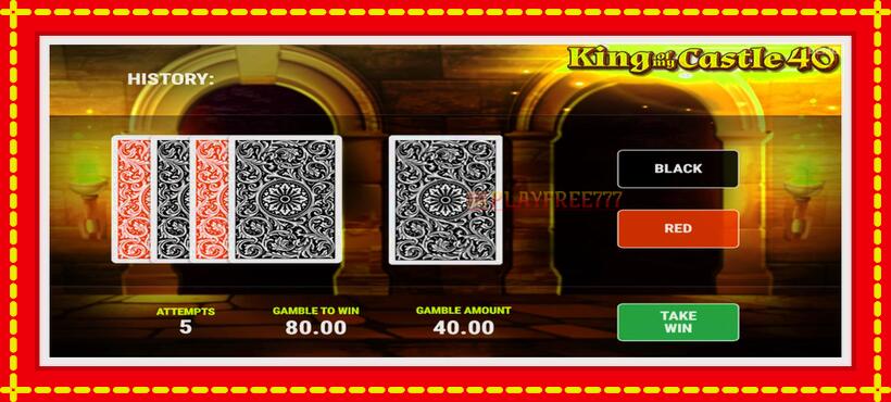 Slot machine King of My Castle 40 with access to free game online, picture 4