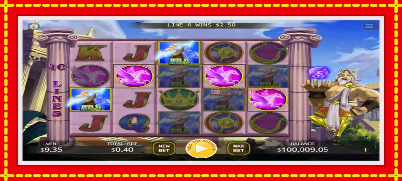 Slot machine King of the God Zeus with access to free game online, picture 2