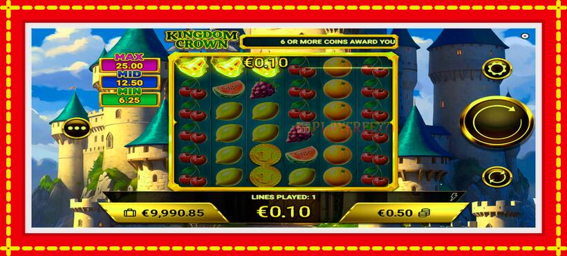 Slot machine Kingdom Crown with access to free game online, picture 2