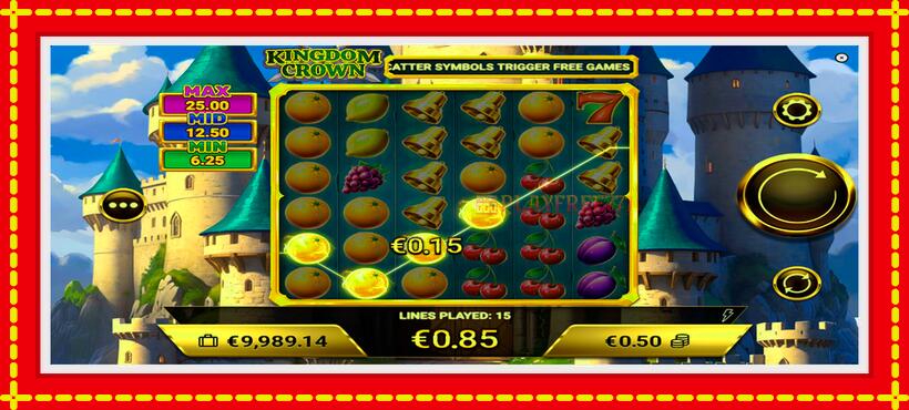 Slot machine Kingdom Crown with access to free game online, picture 3