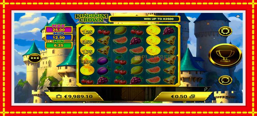 Slot machine Kingdom Crown with access to free game online, picture 4