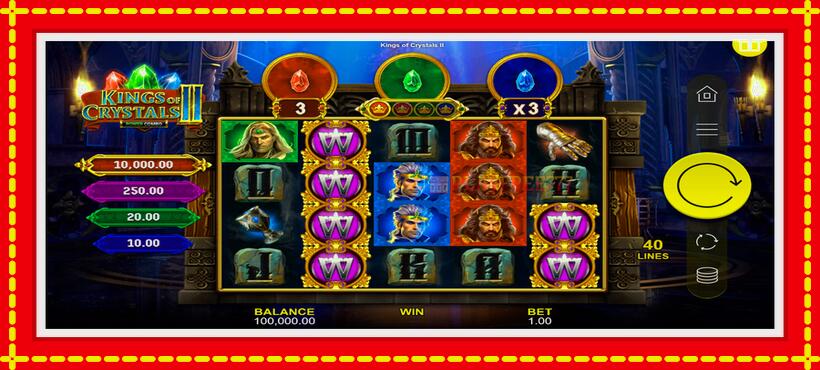 Slot machine Kings of Crystals II Power Combo with access to free game online, picture 1