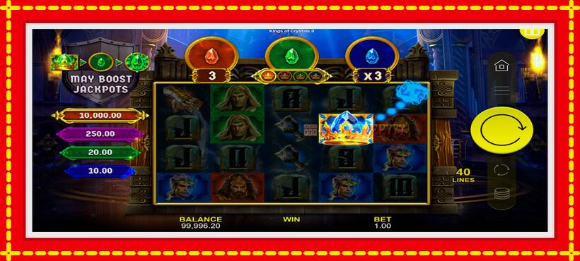 Slot machine Kings of Crystals II Power Combo with access to free game online, picture 3