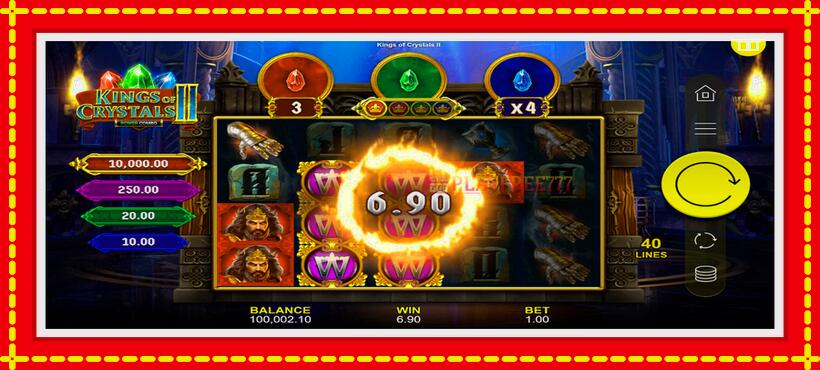 Slot machine Kings of Crystals II Power Combo with access to free game online, picture 4