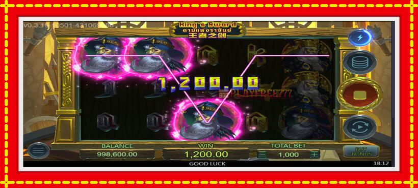 Slot machine Kings Sword with access to free game online, picture 4