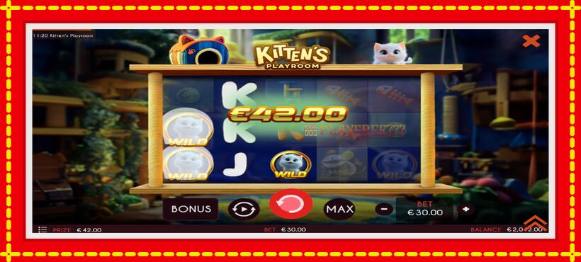 Slot machine Kittens Playroom with access to free game online, picture 4